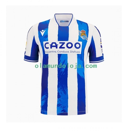 Camisola Real Sociedad Homem Equipamento Primeiro 2022-2023 Manga Curta